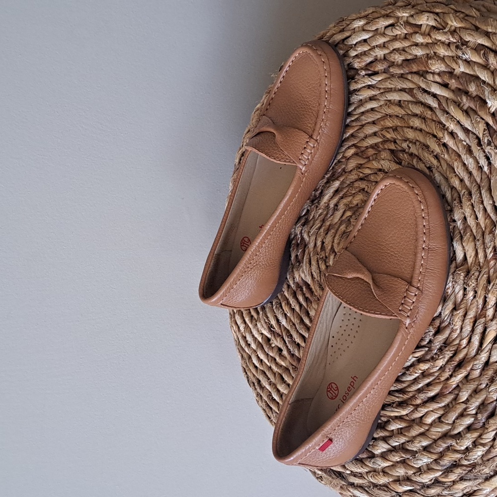 Marc Joseph New York Womens Claremont‎ St. Brown Pebbled Leather Loafers S-6